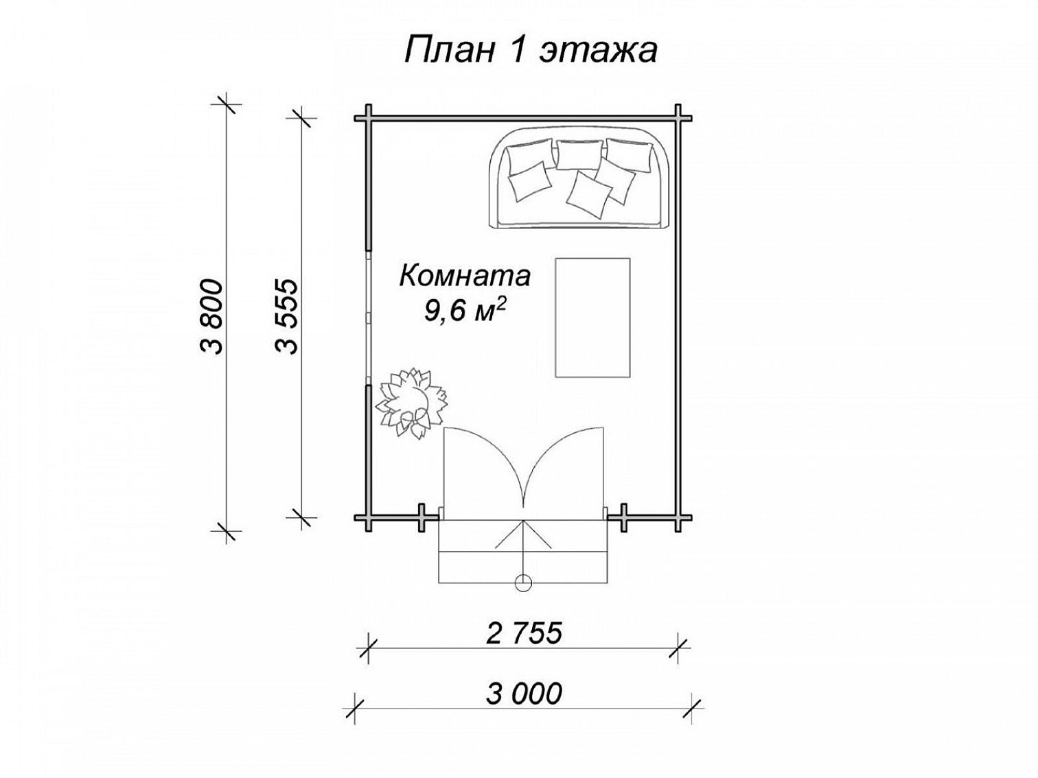Садовый дом СК Мини 164